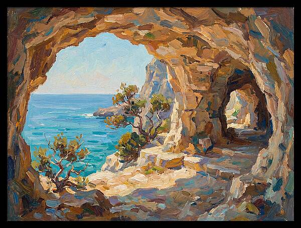 Tranquil Coastal Cave