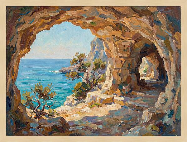 Tranquil Coastal Cave