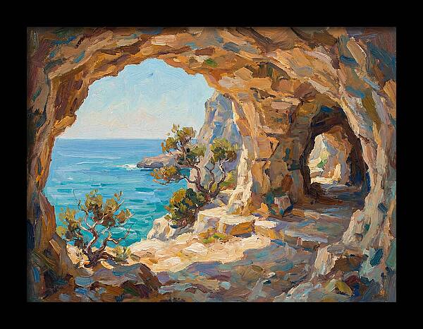 Tranquil Coastal Cave