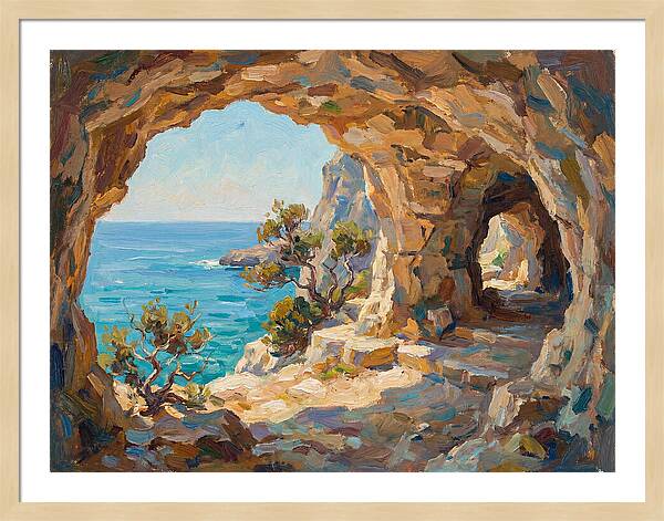 Tranquil Coastal Cave