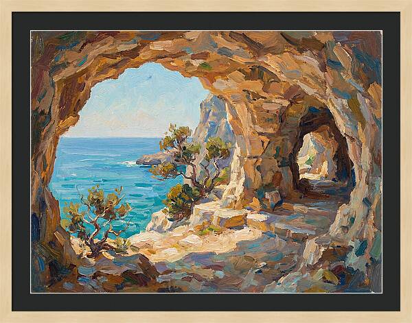 Tranquil Coastal Cave