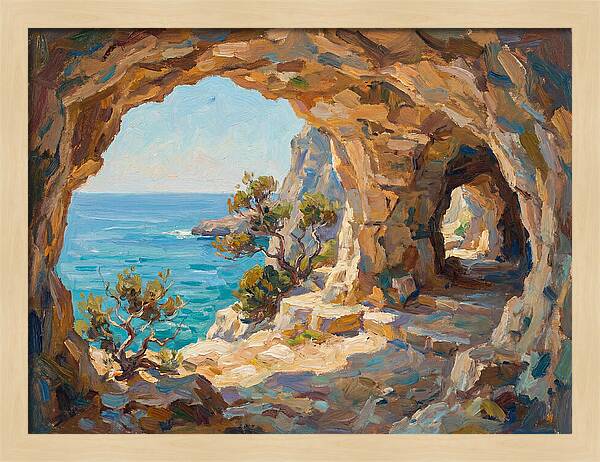 Tranquil Coastal Cave