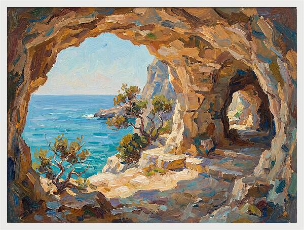 Tranquil Coastal Cave
