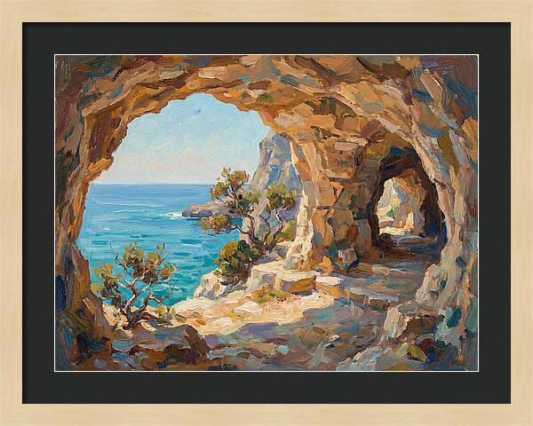 Tranquil Coastal Cave