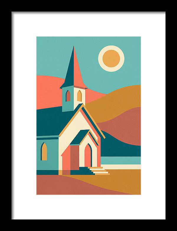 Tranquil Country Church Scene