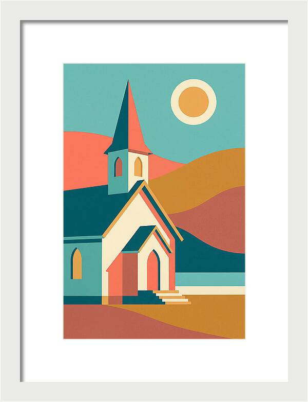 Tranquil Country Church Scene