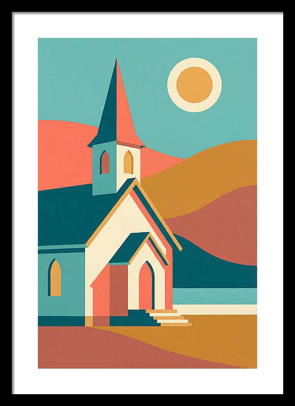Tranquil Country Church Scene
