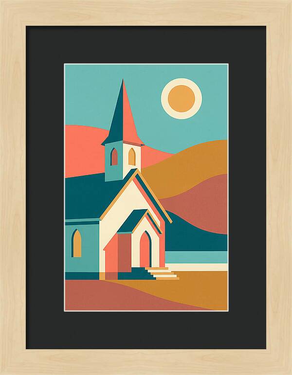 Tranquil Country Church Scene