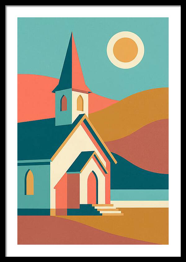 Tranquil Country Church Scene