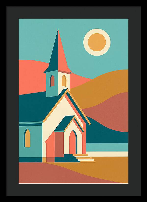 Tranquil Country Church Scene