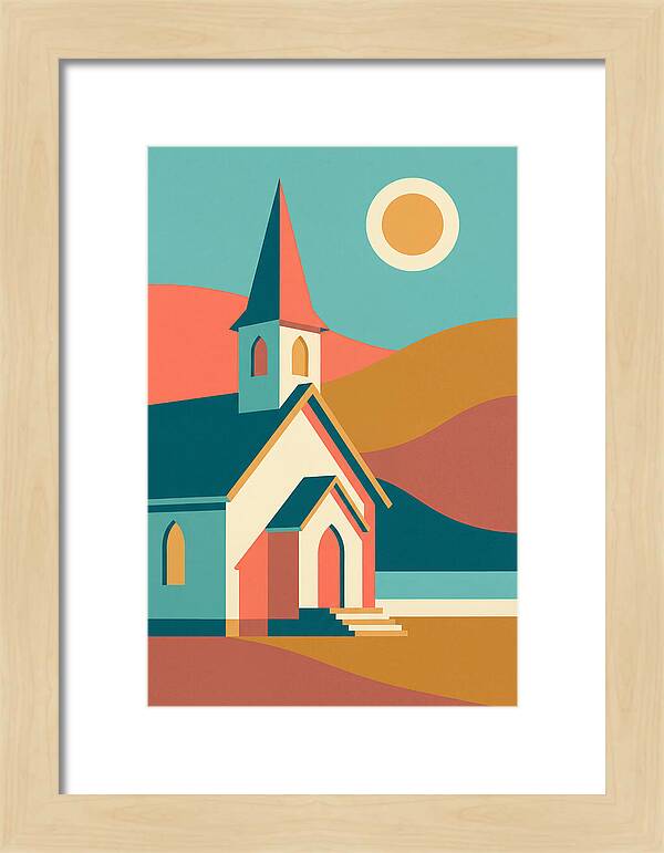 Tranquil Country Church Scene