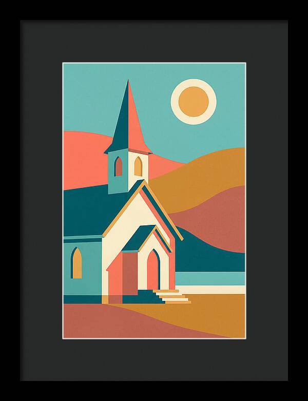 Tranquil Country Church Scene