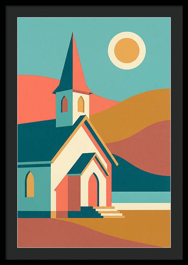 Tranquil Country Church Scene