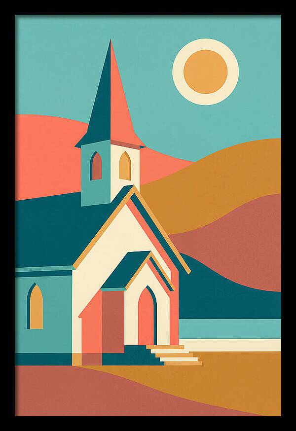 Tranquil Country Church Scene