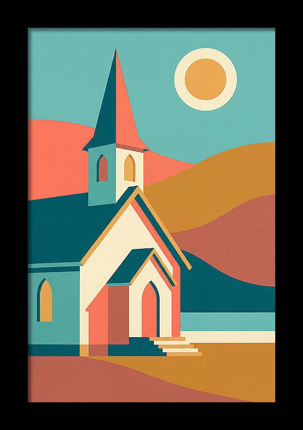 Tranquil Country Church Scene