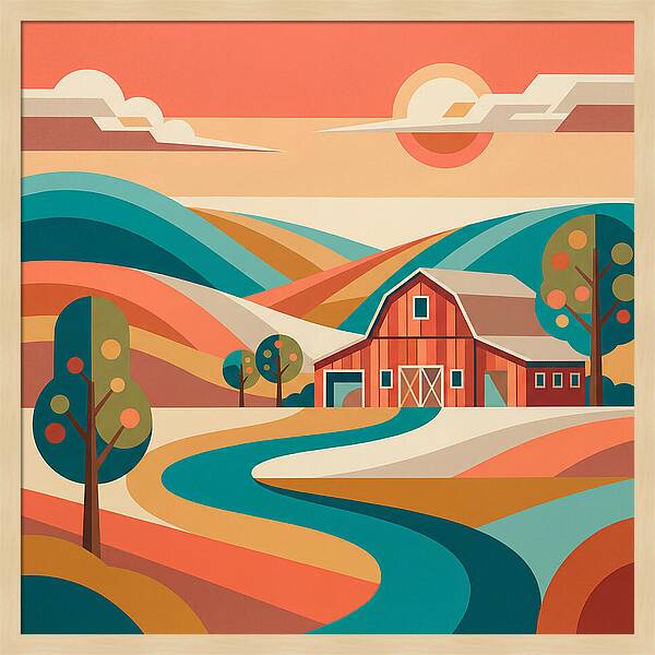 Tranquil Country Landscape