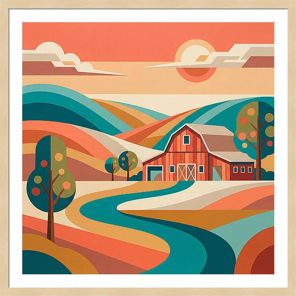 Tranquil Country Landscape