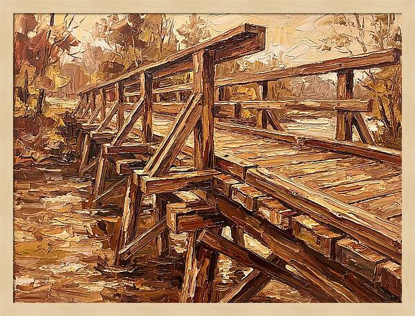 Tranquil Crossing Over Water