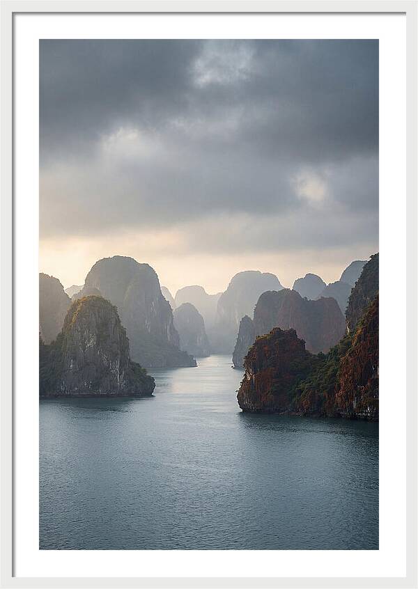 Tranquil Dawn Over Ha Long Bay