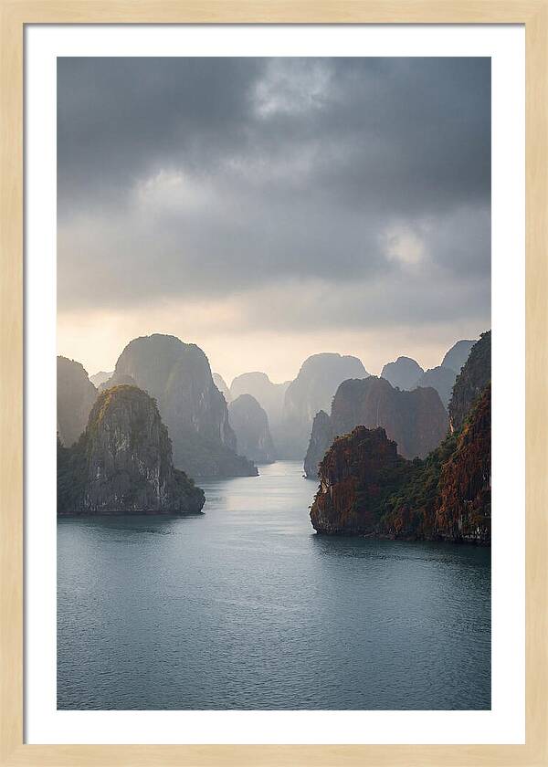 Tranquil Dawn Over Ha Long Bay