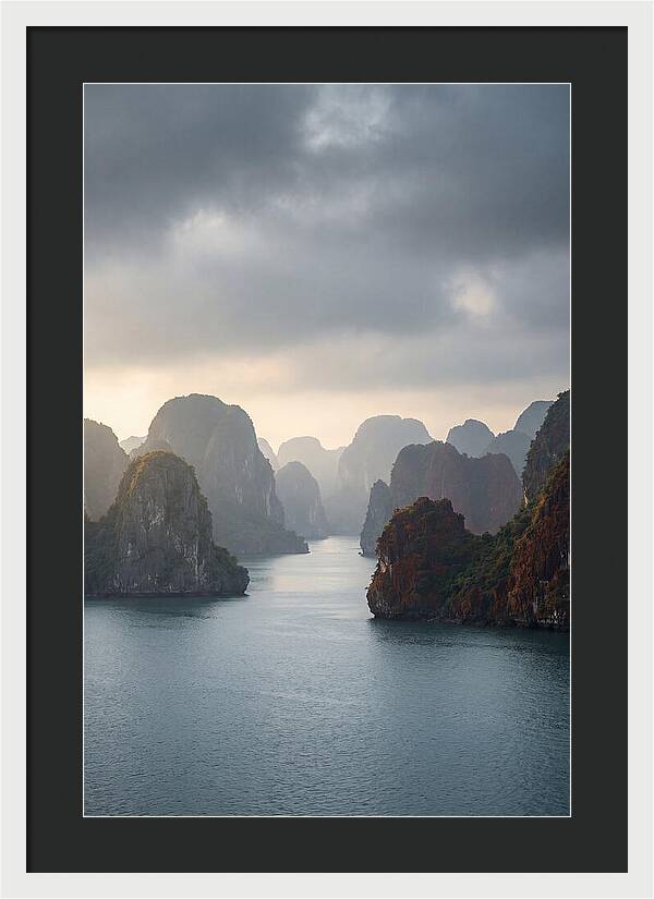Tranquil Dawn Over Ha Long Bay
