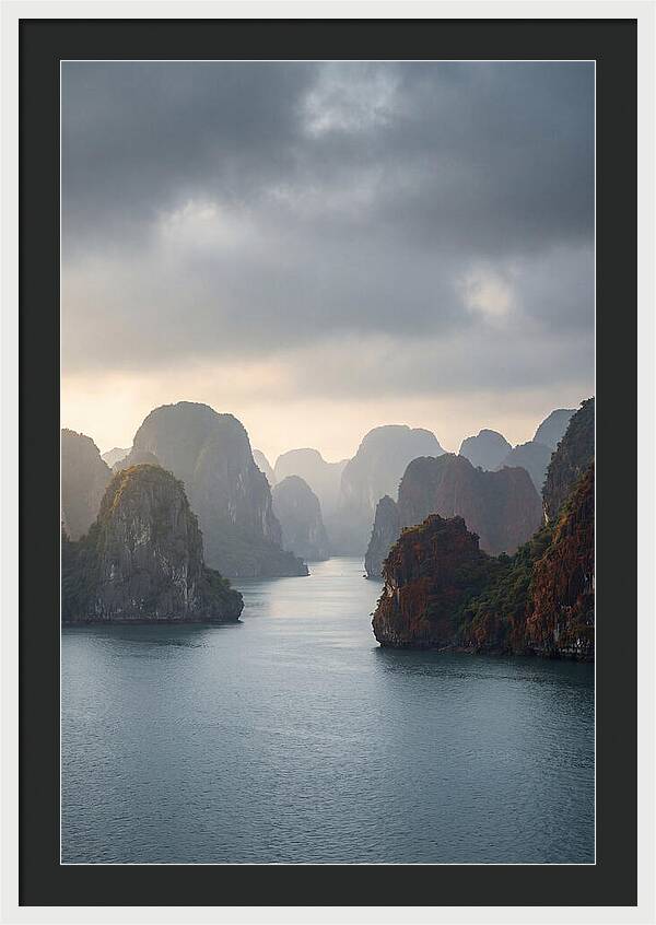 Tranquil Dawn Over Ha Long Bay