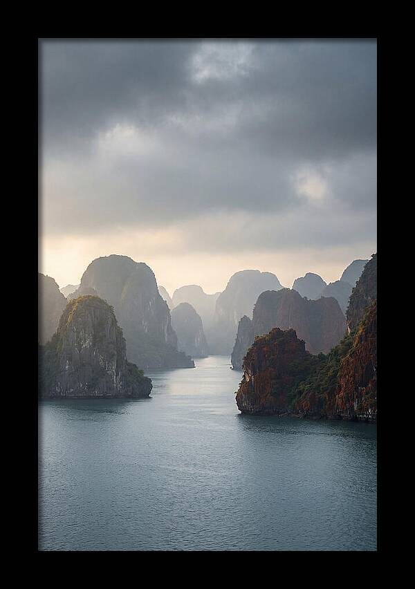 Tranquil Dawn Over Ha Long Bay