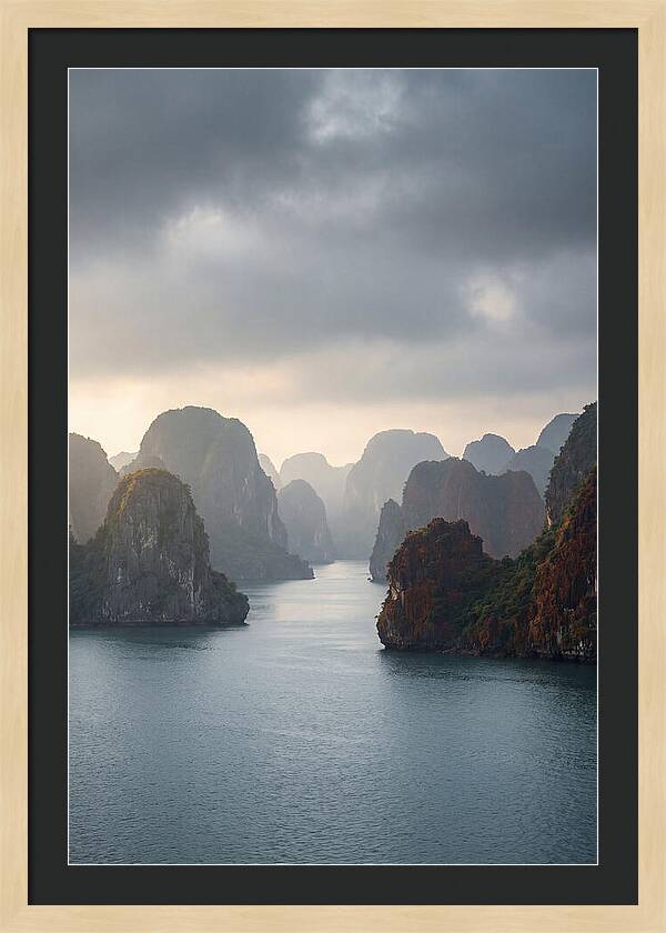 Tranquil Dawn Over Ha Long Bay