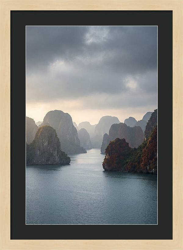 Tranquil Dawn Over Ha Long Bay