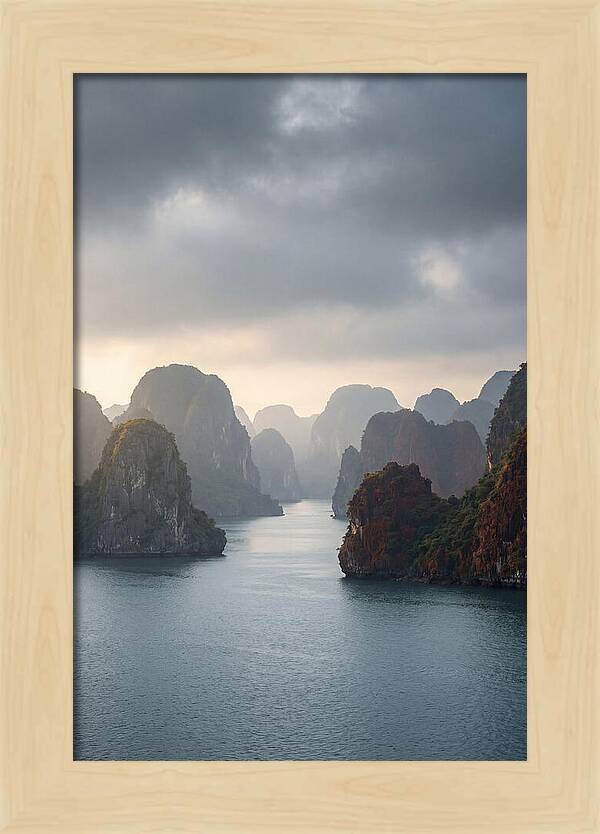 Tranquil Dawn Over Ha Long Bay