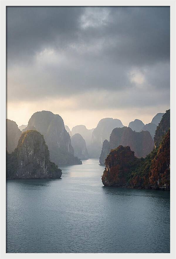 Tranquil Dawn Over Ha Long Bay