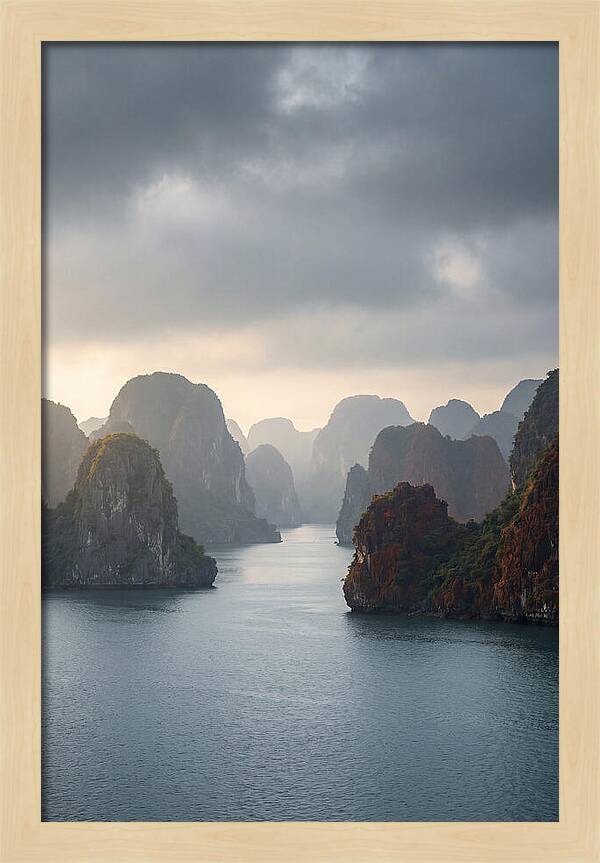 Tranquil Dawn Over Ha Long Bay