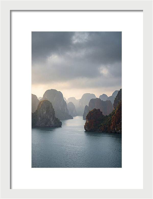 Tranquil Dawn Over Ha Long Bay