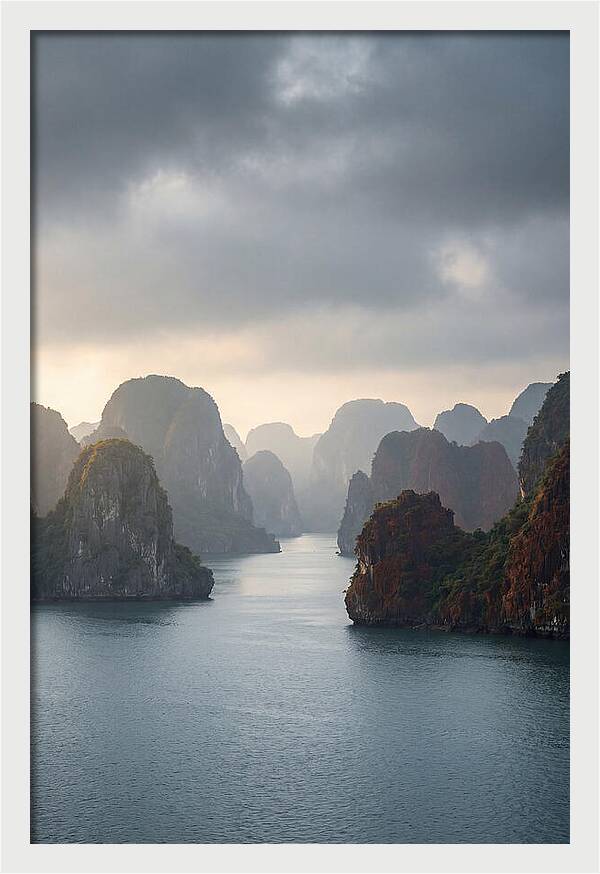 Tranquil Dawn Over Ha Long Bay