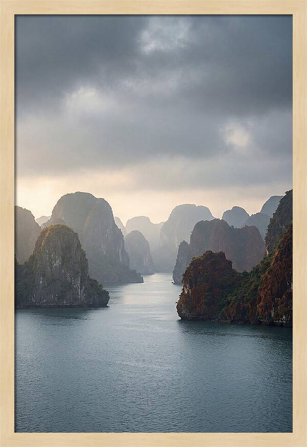 Tranquil Dawn Over Ha Long Bay