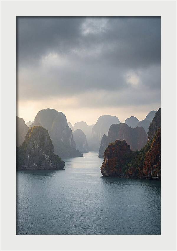 Tranquil Dawn Over Ha Long Bay