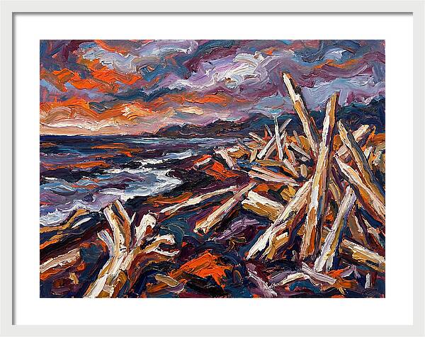 Tranquil Driftwood Shoreline