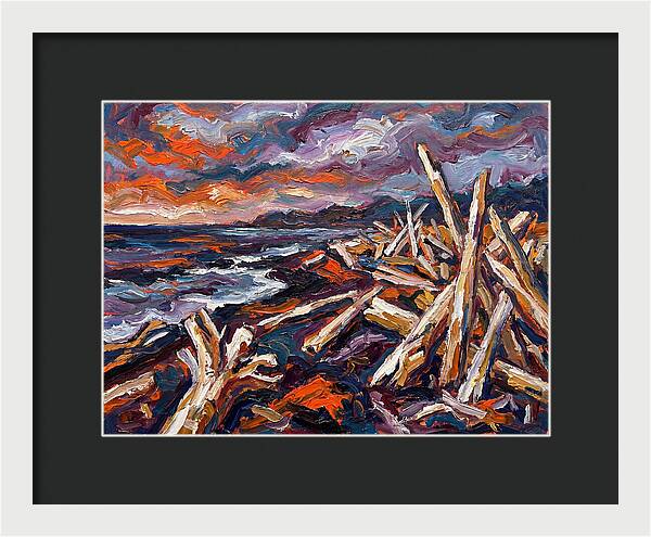 Tranquil Driftwood Shoreline