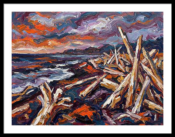 Tranquil Driftwood Shoreline