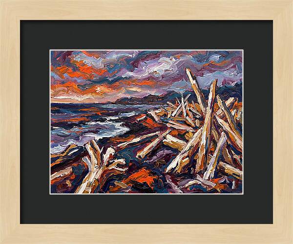 Tranquil Driftwood Shoreline