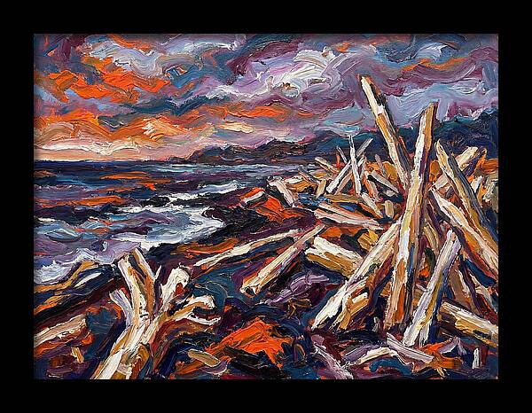 Tranquil Driftwood Shoreline