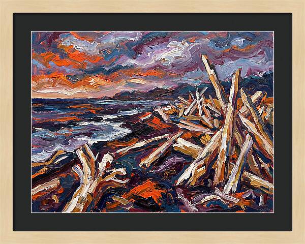 Tranquil Driftwood Shoreline