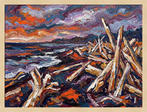 Tranquil Driftwood Shoreline