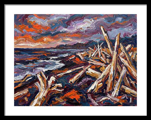 Tranquil Driftwood Shoreline