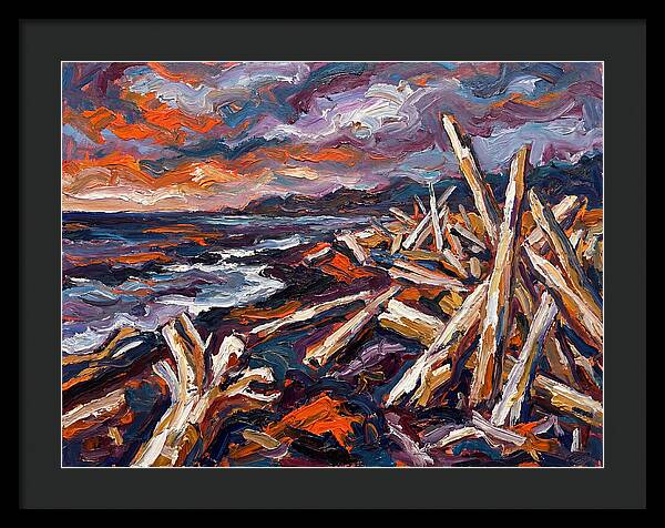 Tranquil Driftwood Shoreline