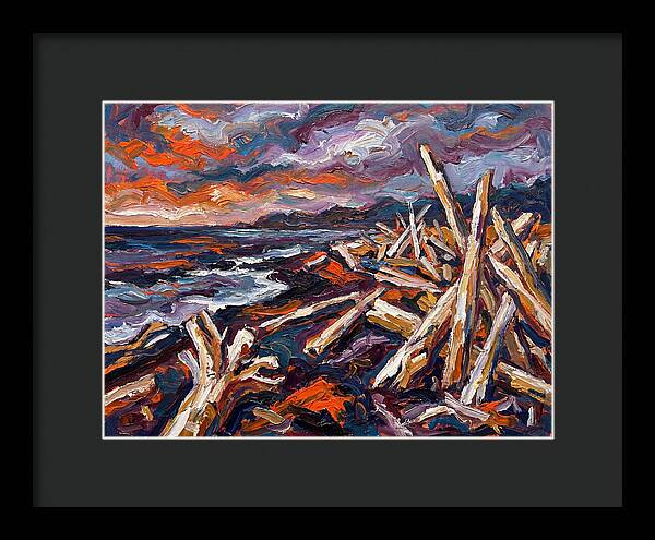 Tranquil Driftwood Shoreline