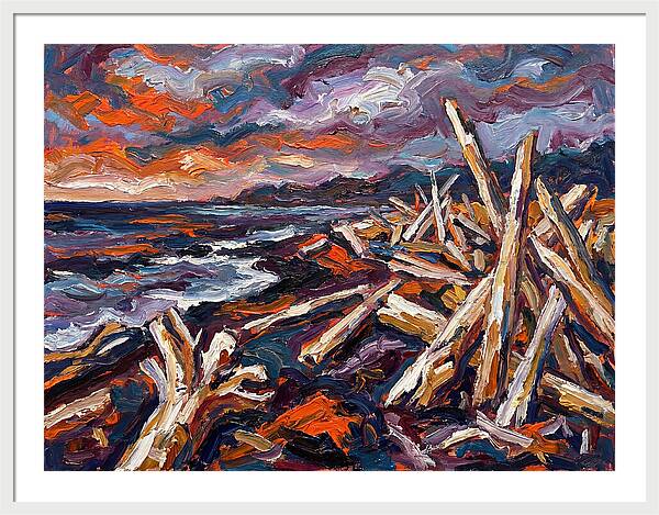 Tranquil Driftwood Shoreline