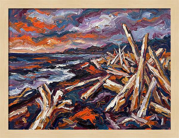 Tranquil Driftwood Shoreline