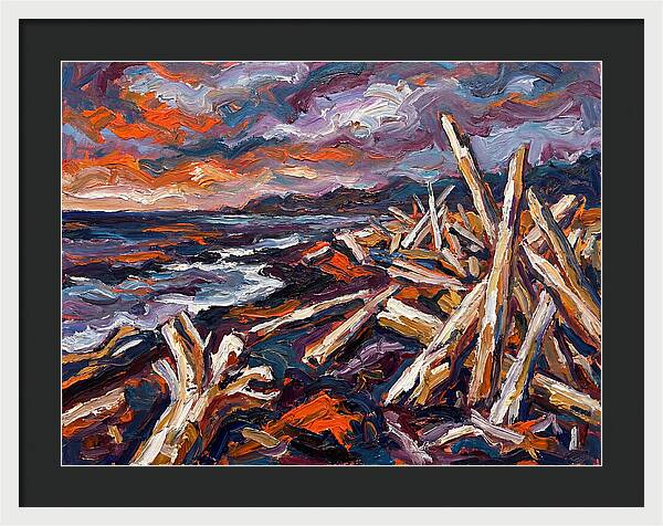 Tranquil Driftwood Shoreline