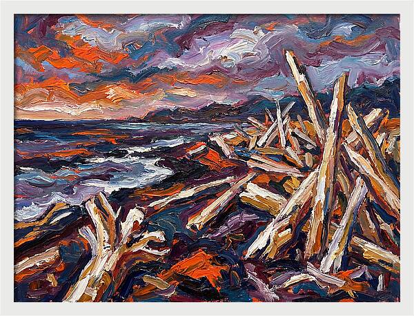 Tranquil Driftwood Shoreline